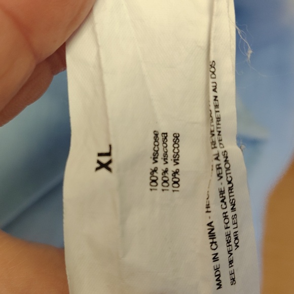 Nine West Jeans Women's  Light Blue Woven Top - Picture 7 of 9